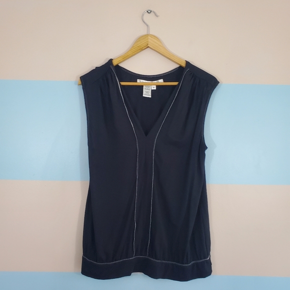 Max Studio Sleeveless Black Top - Picture 4 of 5